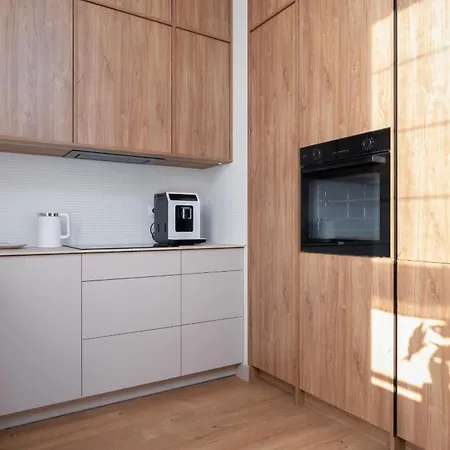 Stylish Beige With One Bedroom And Parking In By Renters Poznan
